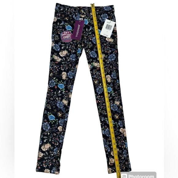 VIGOSS‎ Stretch Floral Straight Leg Skinny Jeans GIRLS Size 10 - Picture 4 of 13